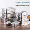 FATTBAO Stainless Steel Rectangular Food Storage Container with Lid