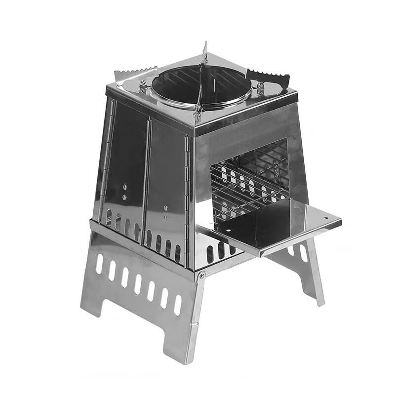 Portable Stainless Steel Firewood Camping Stove