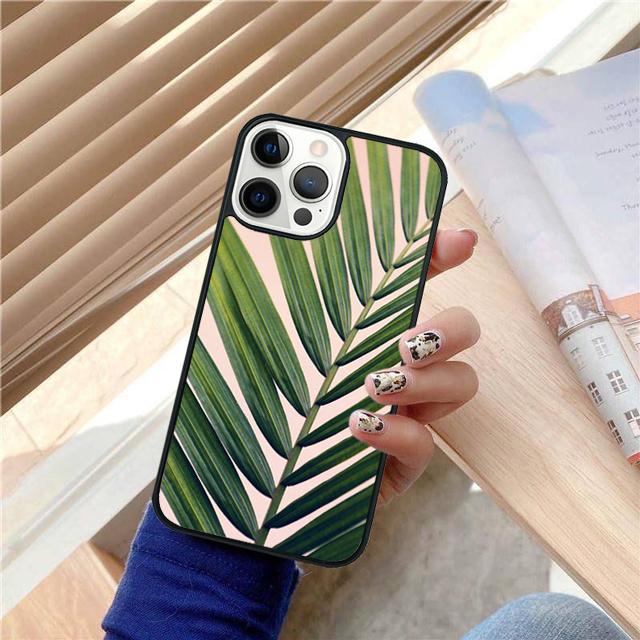 Tropical Palm Trees Leaf Plant Phone Case Cover For iPhone 17 Air 15 16 Pro Max 14 13 12 11 Pro Max Plus Coque