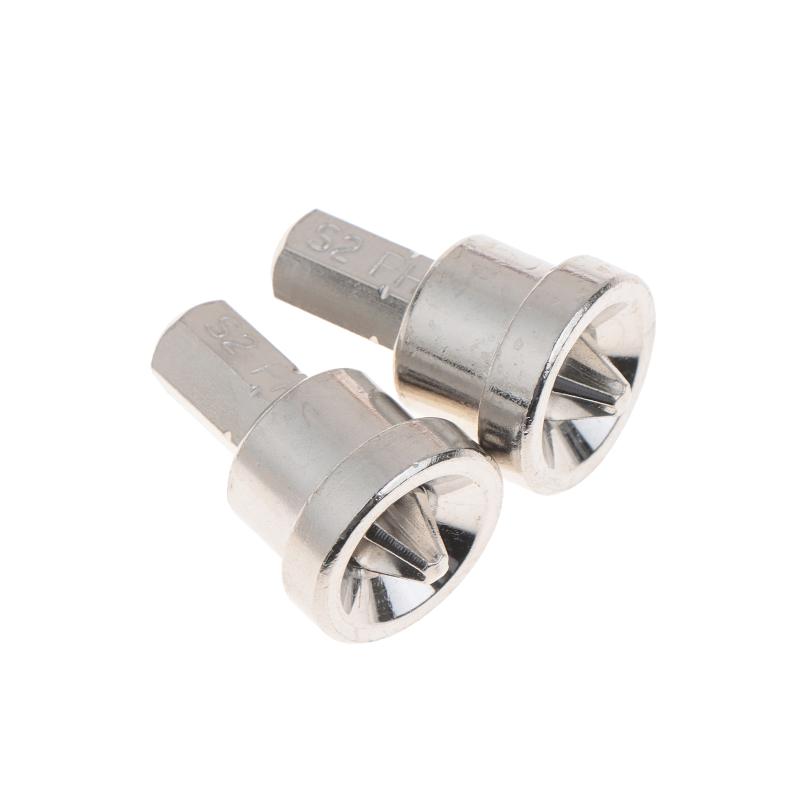 Ensemble de 2 embouts de tournevis Ph2 25 mm + 3 embouts 50 mm pour plaques de plâtre, panneaux de bois, limiteur de profondeur, embouts cruciformes, têtes cruciformes non magnétiques