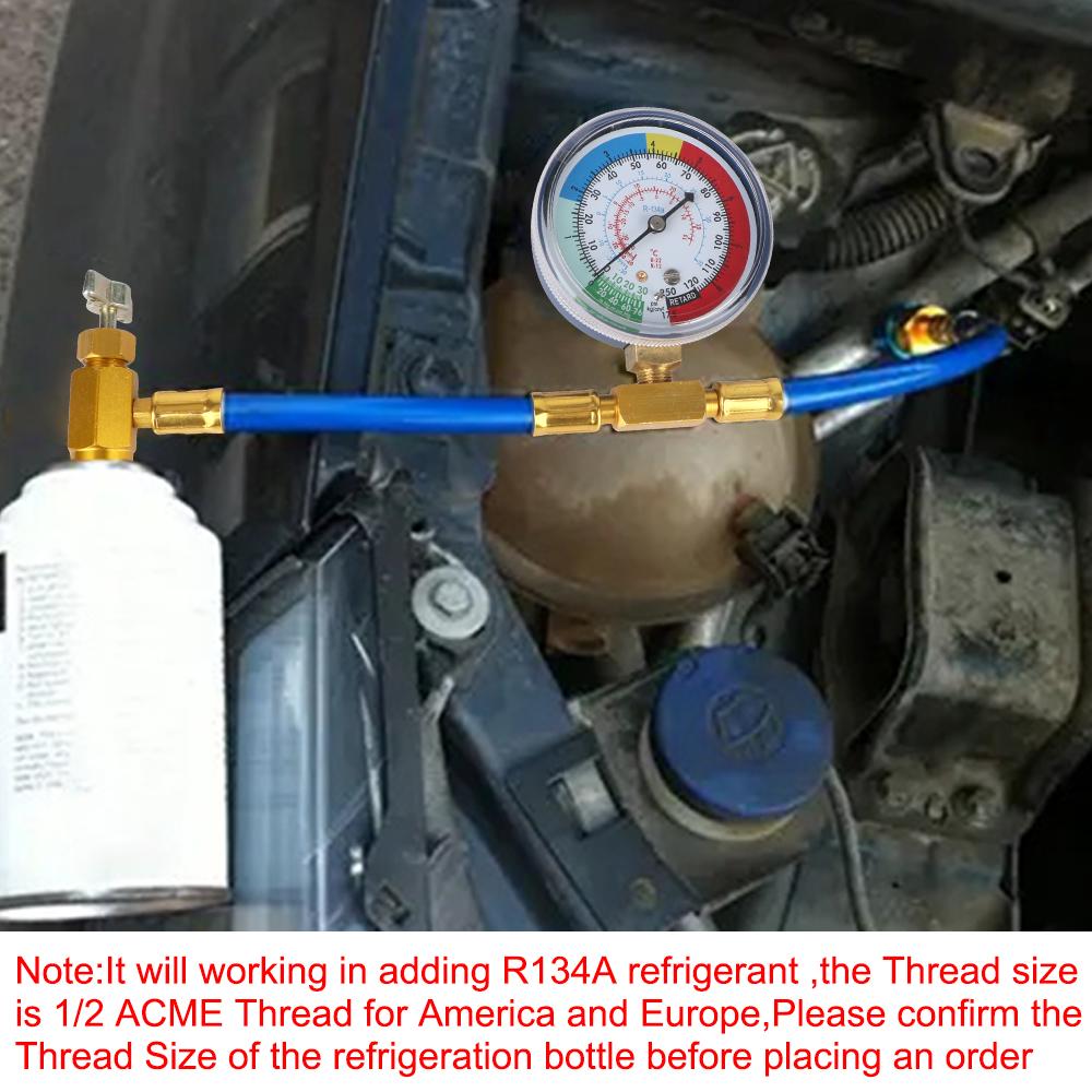 Car Air Conditioner Tools Open Valve Charging Pipe Car Refrigerant Charging Pipe Air Conditioning Recharge Hose Freon r134a