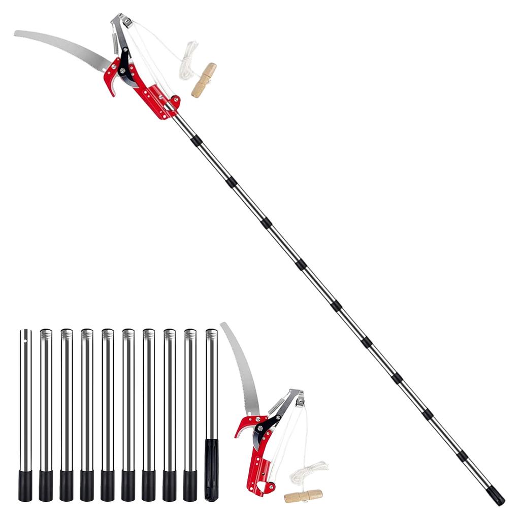 13ft Extendable Splicing Rod Trimming Tool with Handle Fruit Tree Plant Scissors for Fresh Branch Plant Flower
