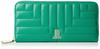 Lanvin En Bleu Bercy Round Long Wallet, Green, 482660
