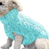 New Pet Small Pet Dog Clothes Sweater Fashion Autumn Winter Solid Fried Dough Twists Knitting Warm Comfort Clothing