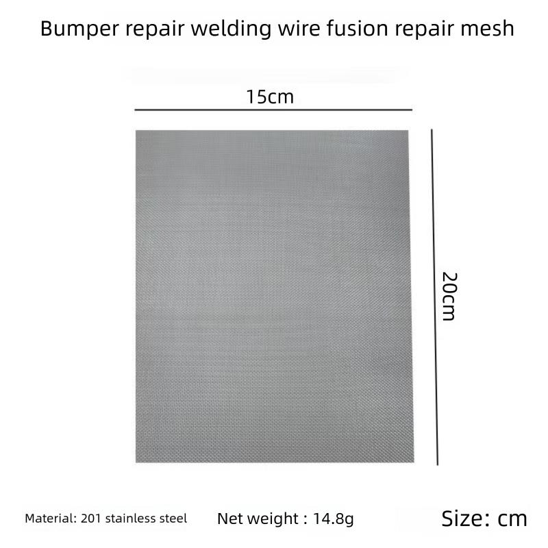 

Automotive Plastic Repair Mesh Welded Plastic Hole Crack Repair Mesh Stainless Steel Repair Mesh Wire Mesh Patch 10PCS