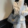 Denim Bag Women's 2025 New Fashion Tote Bag Lazy Style Shoulder Bag Large Capacity Chain Messenger Bag Tide