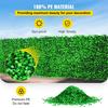 Artificial Boxwood Panel UV 6pcs Boxwood Hedge Wall Panels, Artificial Grass Backdrop Wall 20" X 20" 4 cm Green Grass Wall, Fake Hedge for Decor