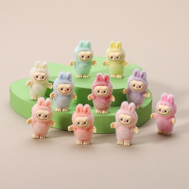 Kreslená hrnčeková figúrka Labubu The Monsters Roztomilá modelová bábika Ozdoba DIY kľúčenka Mikro-krajina Domáca dekorácia do auta