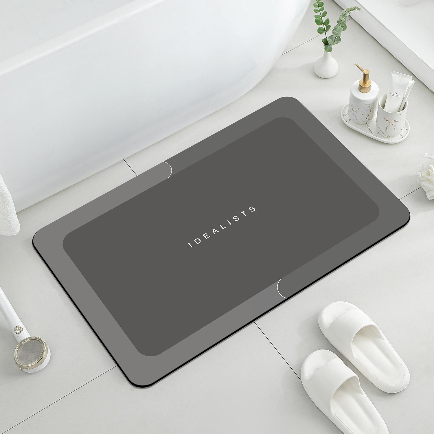 

Впитывающий противоскользящий коврик для ванной диатомитовый впитывающий противоскользящий коврик придверный коврик коврик для пола на кухню, столешница кухни, декор для мебели 400MMx600MM