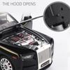 1/18 Rolls Royce Phantom Alloy Car Model Diecast & Toy Vehicles Metal Car Model Collection Simulation Sound and Light Kids Gifts