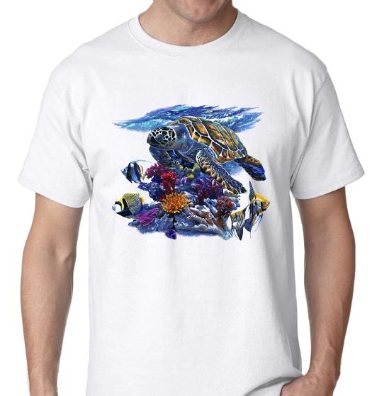 

Sea Turtle underwater fish Coral reef Ocean Beach T-shirt S