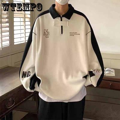Maglione da uomo Autunno Versatile Largo a maniche lunghe Polo Cappotto da innamorati