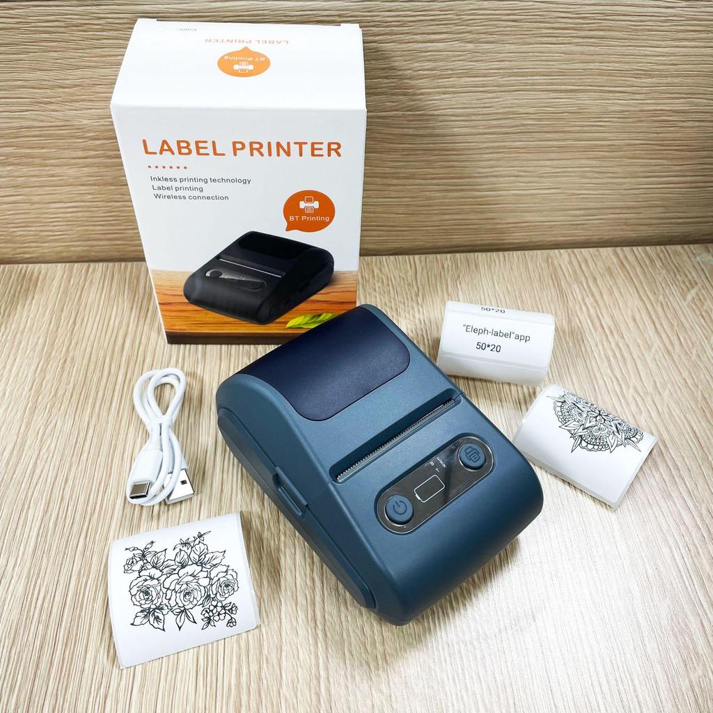 Portable Bluetooth Mini Thermal Label & Barcode Printer