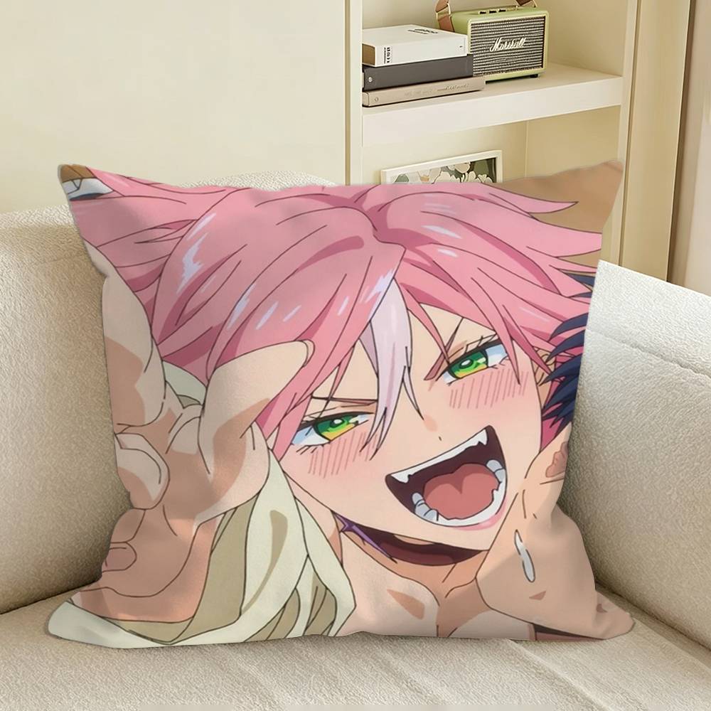 Anime Marriagetoxin Mei Kinosaki Square Sofa Pillow Cover Solid Color Living Room Home Decor Cushion Case