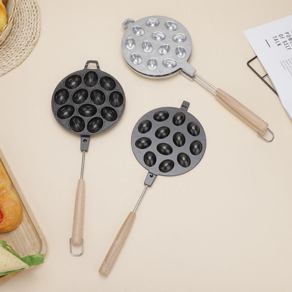 Oboustranná forma na ořechové sušenky 7/12/16 otvorů Stroj na ořechové sušenky Forma na vaječné tartaletky Plynový elektrický sporák