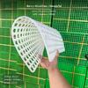 Plastic Pet Cage Mat 40x60, ChewProof, AntiSlip, Flexible Litter Grid for Rabbits 40x60cm White
