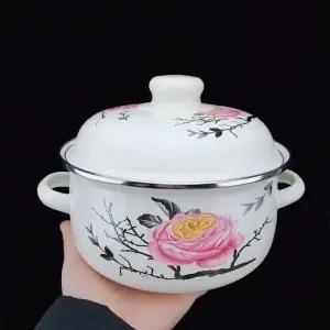 Enamel Pot Thickening Household Large-capacity Soup Stew Pot SoupChinese Medicine Casserole Induction Cooker Gas