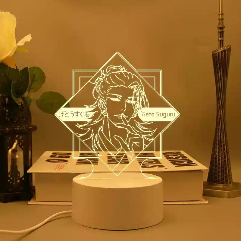 Jujutsu Kaisen 3d Night Light Led Decoration Gojo Satoru Geto Suguru Ryomen Sukuna Anime Gift For Birthday