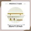 Key Holder Wall Mount Shelf Mail Organizer Tray Hooks for Bathroom Office