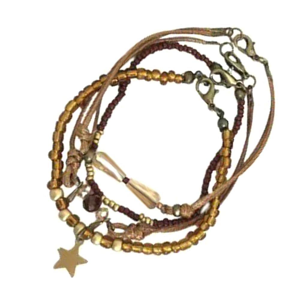 Beaded Wristband Women Geometric Braided Jewelry Fashion Accessory Geometric Bead Hand Jewelry Unisex Braided Wristband