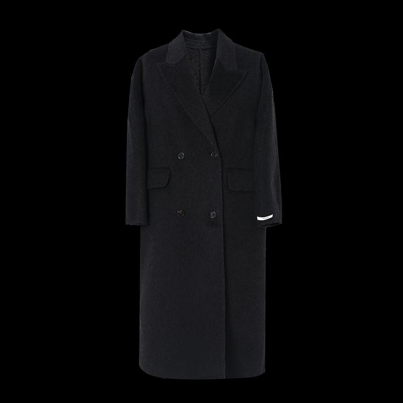 Tatu Women's Elegant Long Wool Blend Coat