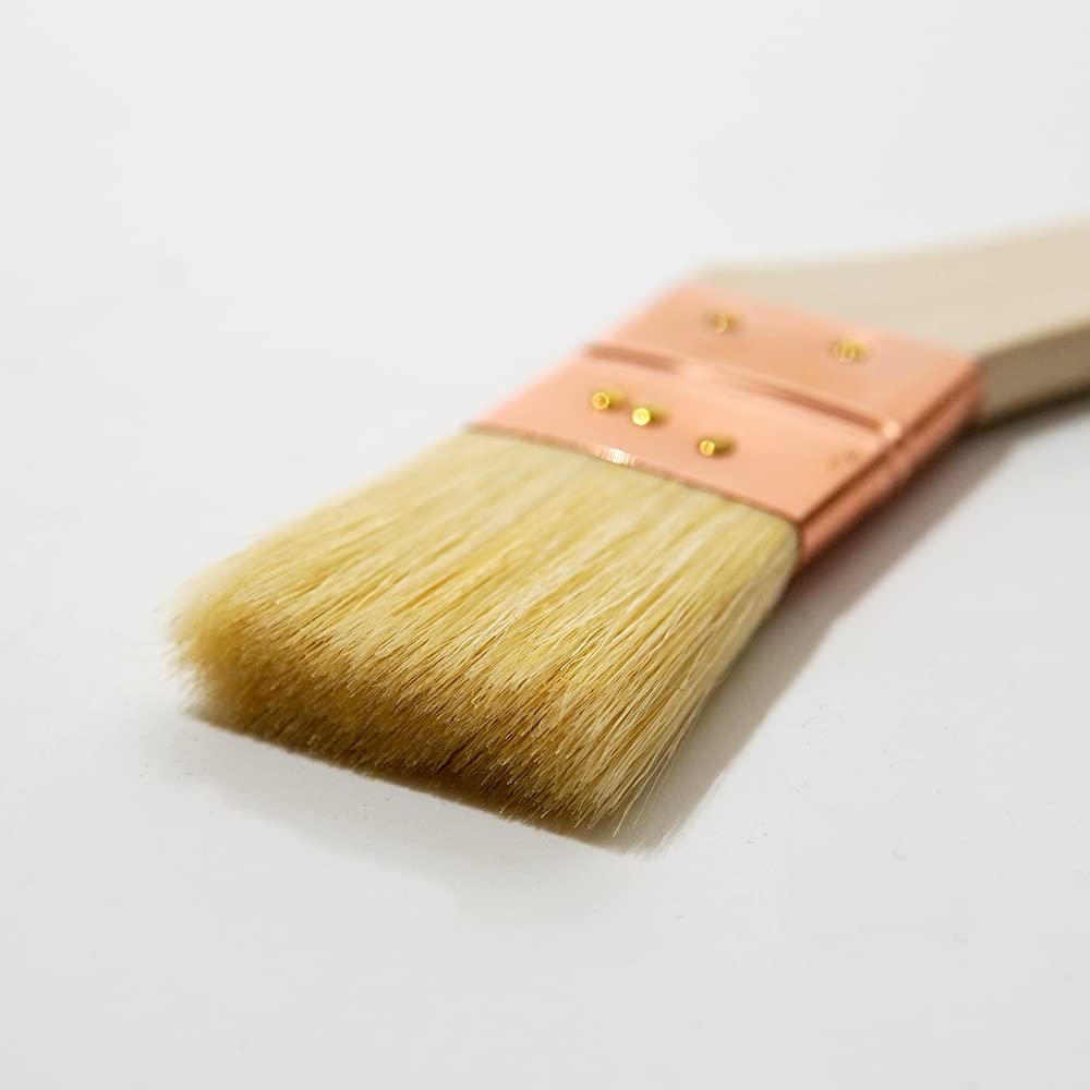 Hakeichi Joint White Goat Hair Set of 10 Brush, Water-Based, Nylon, Blend, 30mm, Diagonal,