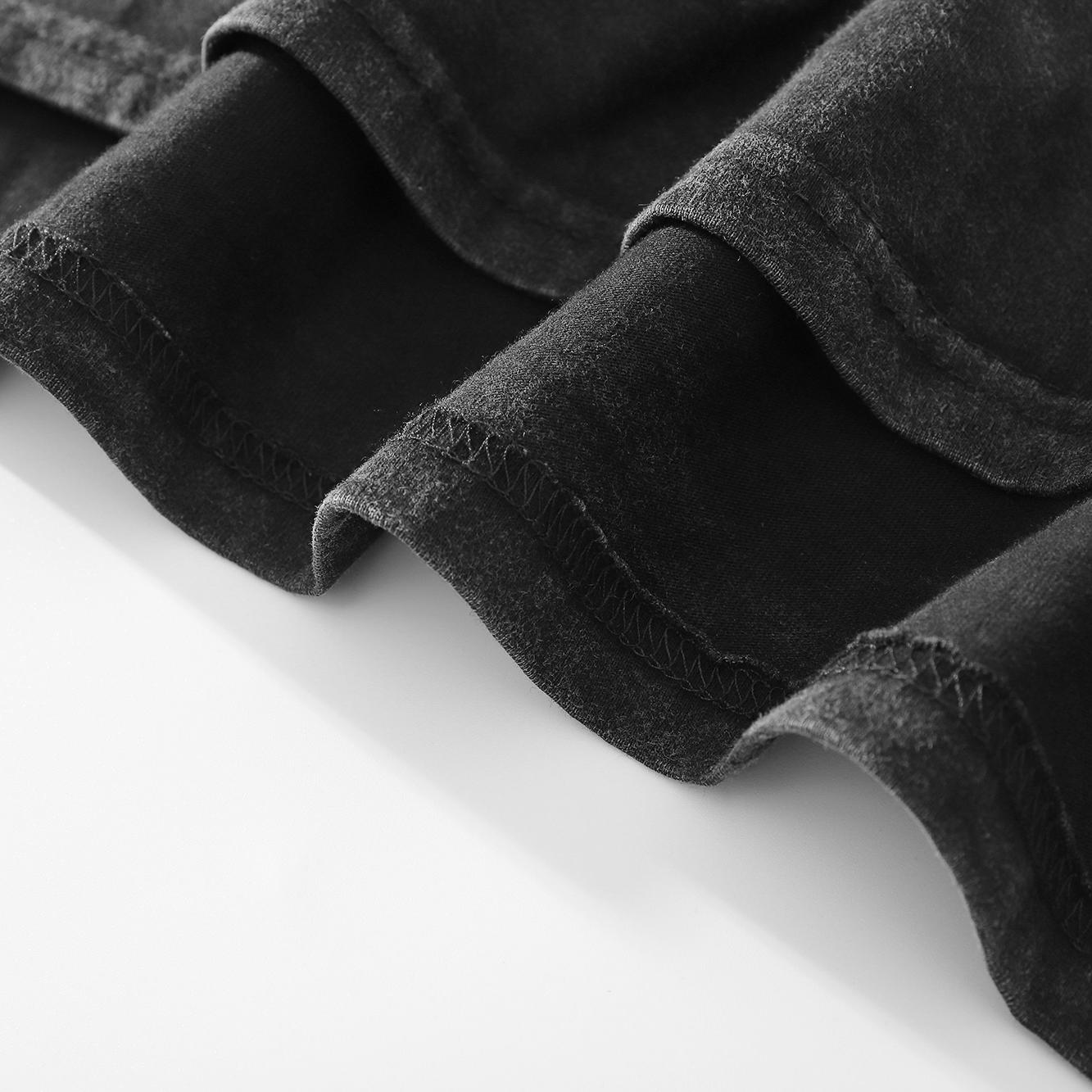 Футболка уличная Flame Shadows Graphic Washed Black — фото 5