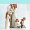 Exquisite American Family Figurine Set High Quality Creative Gift For Weddings