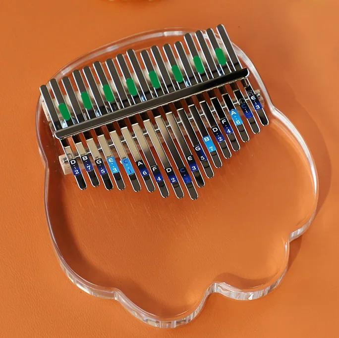 Průhledné Profesionální Kalimba Klávesové Nástroje 17 Tónů Roztomilá Kalimba Krásný Dárek Hudební Nástroj Učení Volný Čas Zábava Prstové Piano