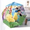 Princesses Castle Themed Automatic Opening and Closing Umbrella, Brightly Colored 8-rib Portable Umbrella, Suitable for Men and Women, A Per