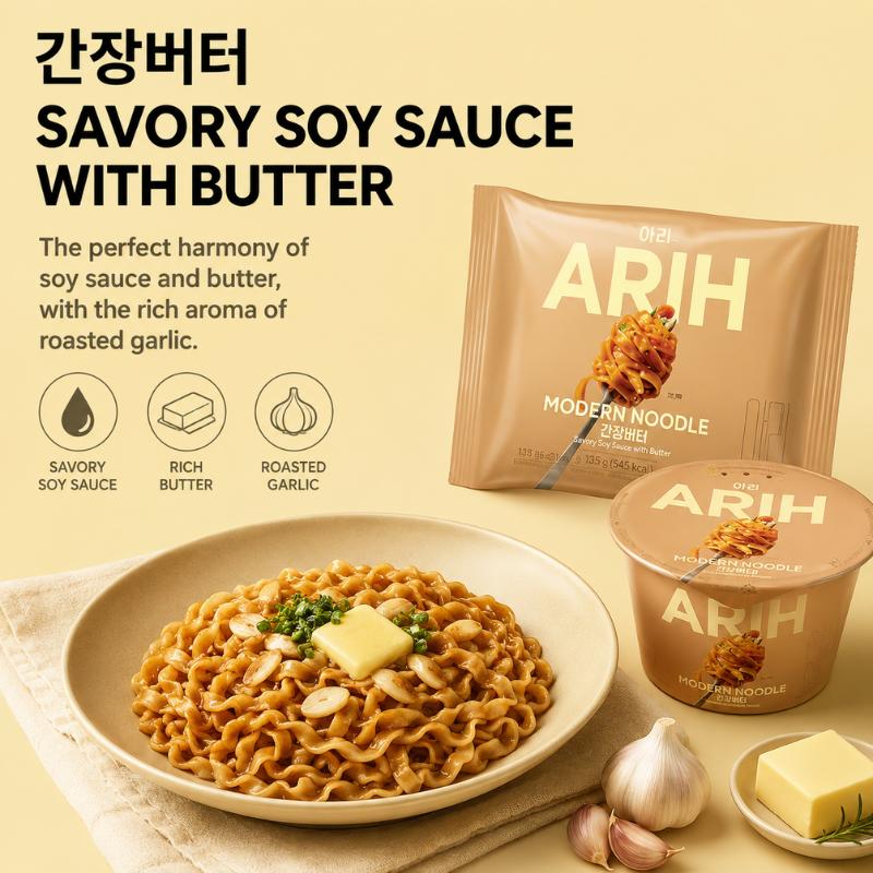 Paldo BTS X ARIH RAMEN 7 GESCHMACKSRICHTUNGEN