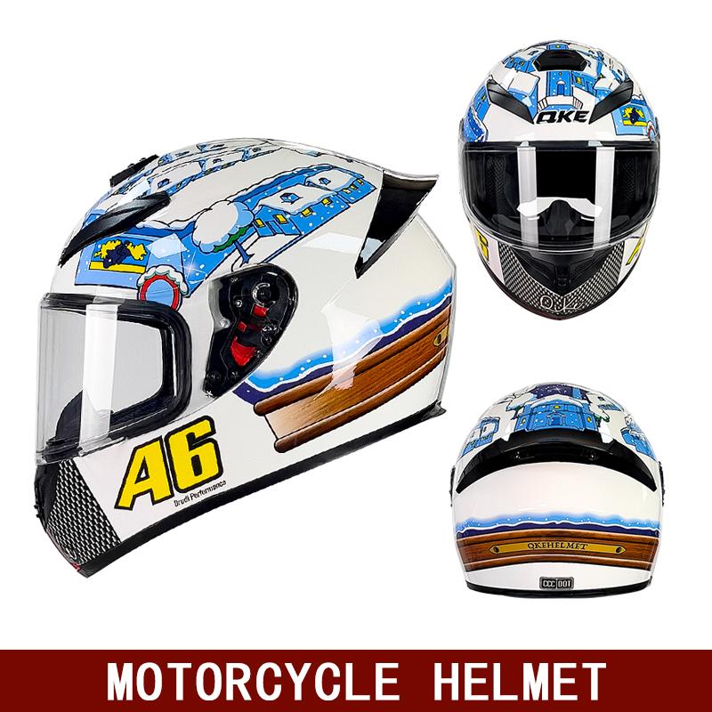 Motorcycle helmet men and women full helmet winter motorcycle personality electric car battery car warm winter helmet L