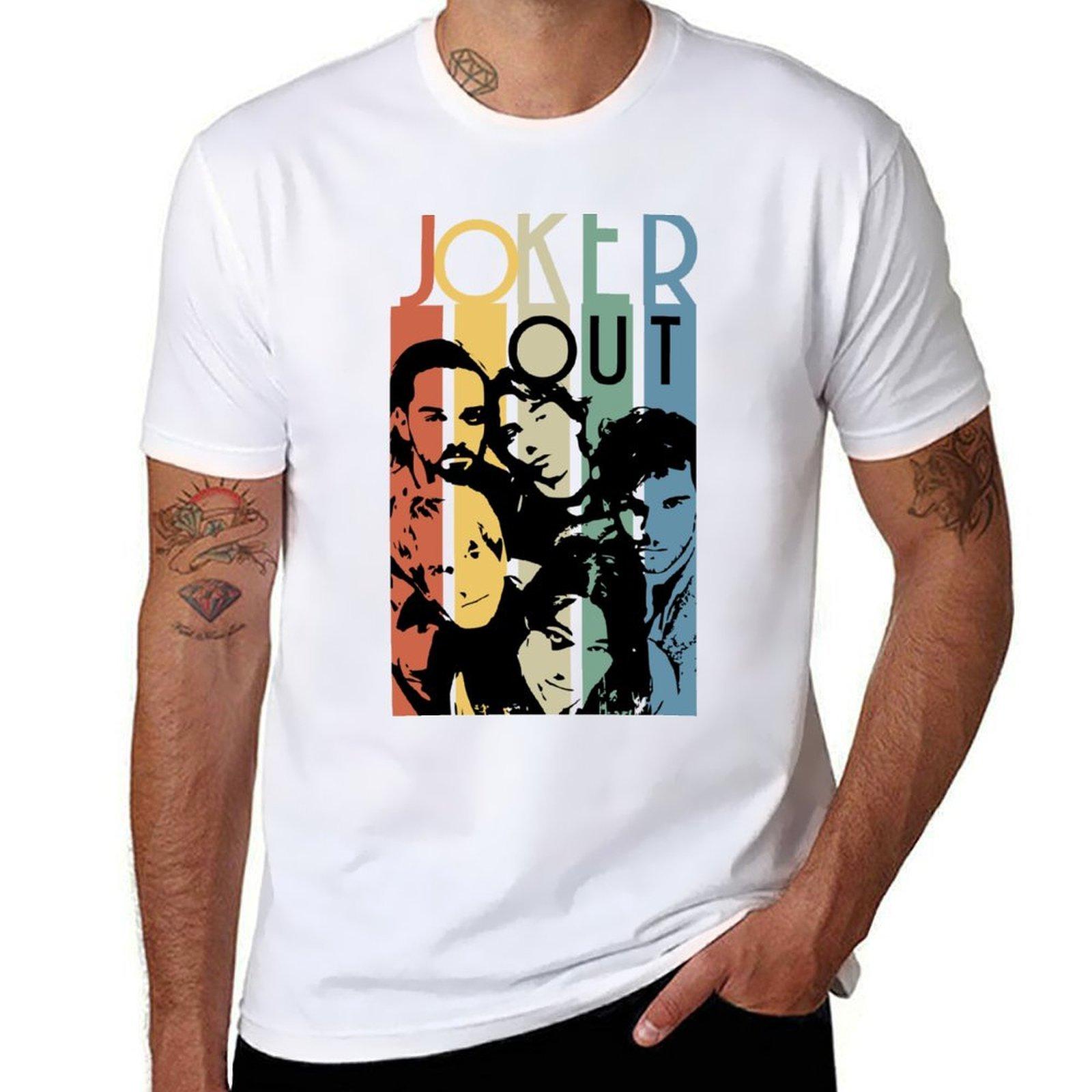 

Joker Out Retro Stripes T-Shirt t shirt custom print anime t shirts oversize T-Shirt M