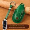 Genuine Leather Key Cover for Porsche Macan, Cayenne, 911, Panamera - Cowhide Shell with Buckle