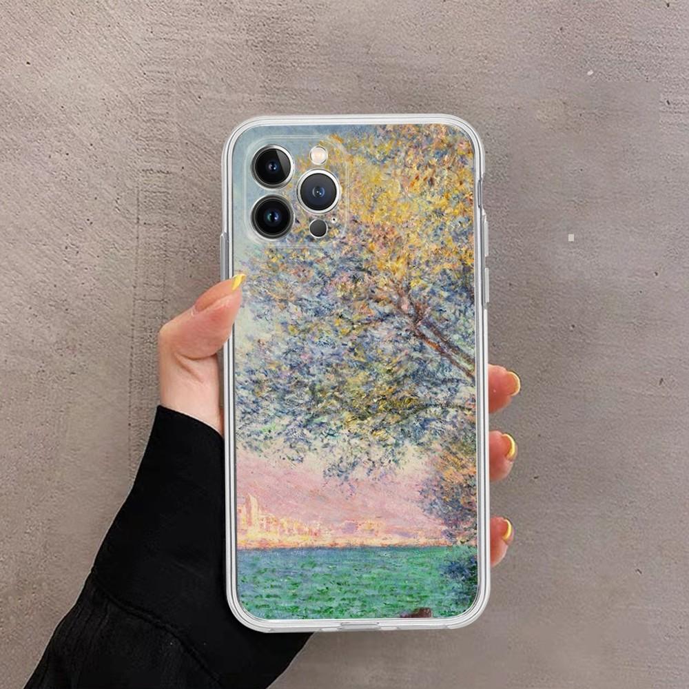 

Claude Monet Phone Case For IPhone 16 15 14 13 12 Mini 11 Pro XS Max X XR SE 6 7 8 Plus Soft Silicone Cover iPhone 13pro max