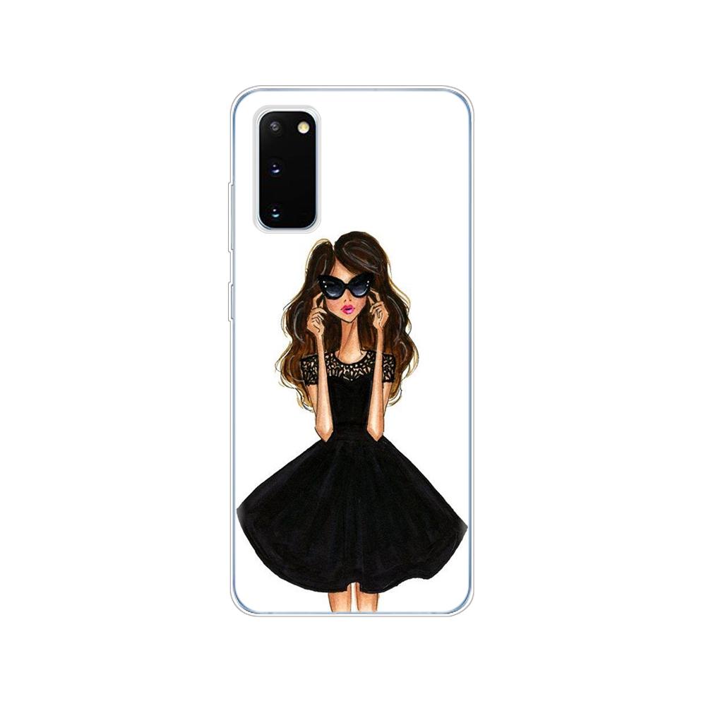 Case For Samsung Galaxy S20 PLUS Ultra S10 Lite Phone Cover For Samsung Note 10 Plus Lite  Beautiful Love Dress Shopping Girl