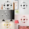 Tasse à café élégante Horloge murale 3D moderne Autocollant Pour Décoration de bar à domicile DIY Élégant