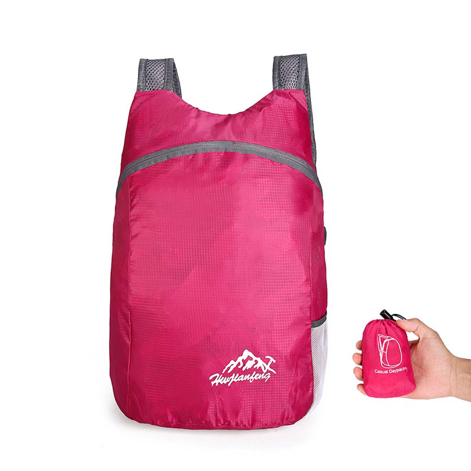 

[FineGood] Foldable Backpack 22L, Foldable Bag, Running Bag, Ultralight, Packable Daypack, Small Travel, Hiking Backpack, Outdoor Bag, Cycling,