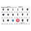 Boxed Set of 299 Snap Fasteners for BMW, Mercedes-Benz, Toyota, Honda, Mazda, Subaru, Nissan