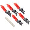 Car Distribution Block 1 in 4 out 4-way Fuse Holder 200A  Multi-pole Fuse Block