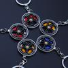 Metal Brake Wheel Hub Turning Integrated Gun Black Key Pendant Holiday Gift Mercedes-Benz Wheel Hub Caliper Keychain