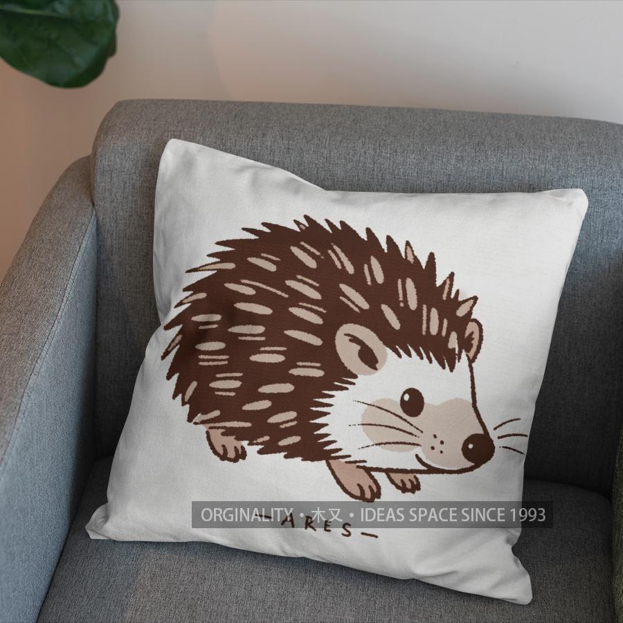 2D Cute Squirrels And Pinecones Pattern Pillow Cover Pattern Cushion Cover Suitable For Sofa Bedroom Car Pillow Cover