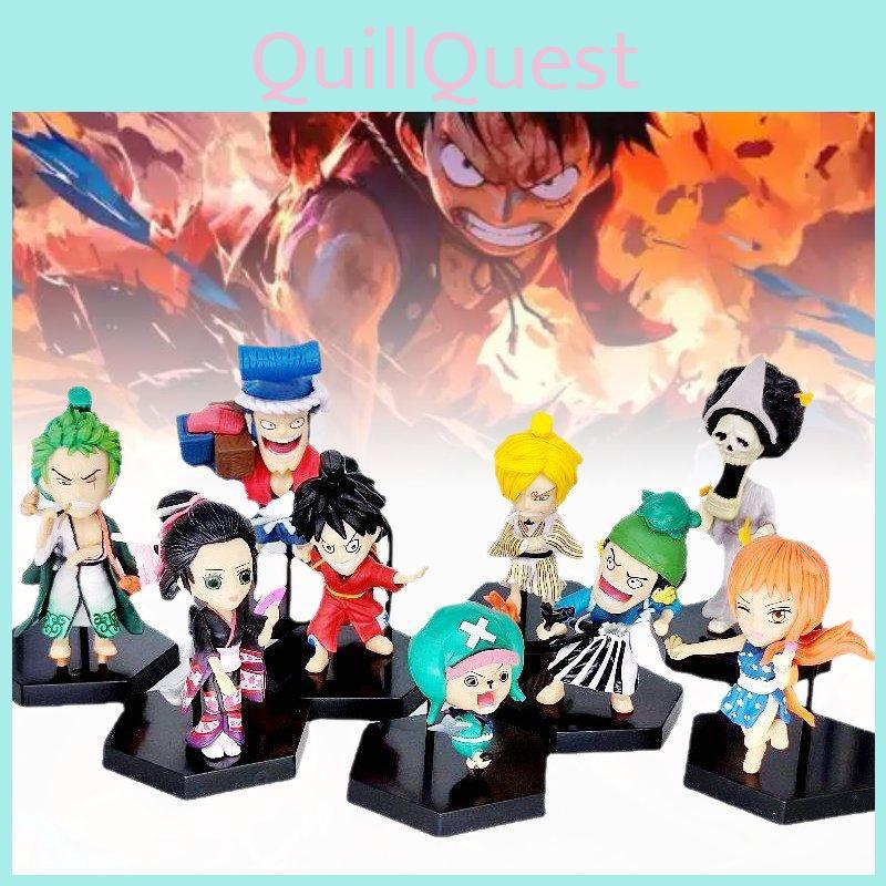 Detailed Pvc Statues Luffy Chopper Robin Nami Nine Character Collection