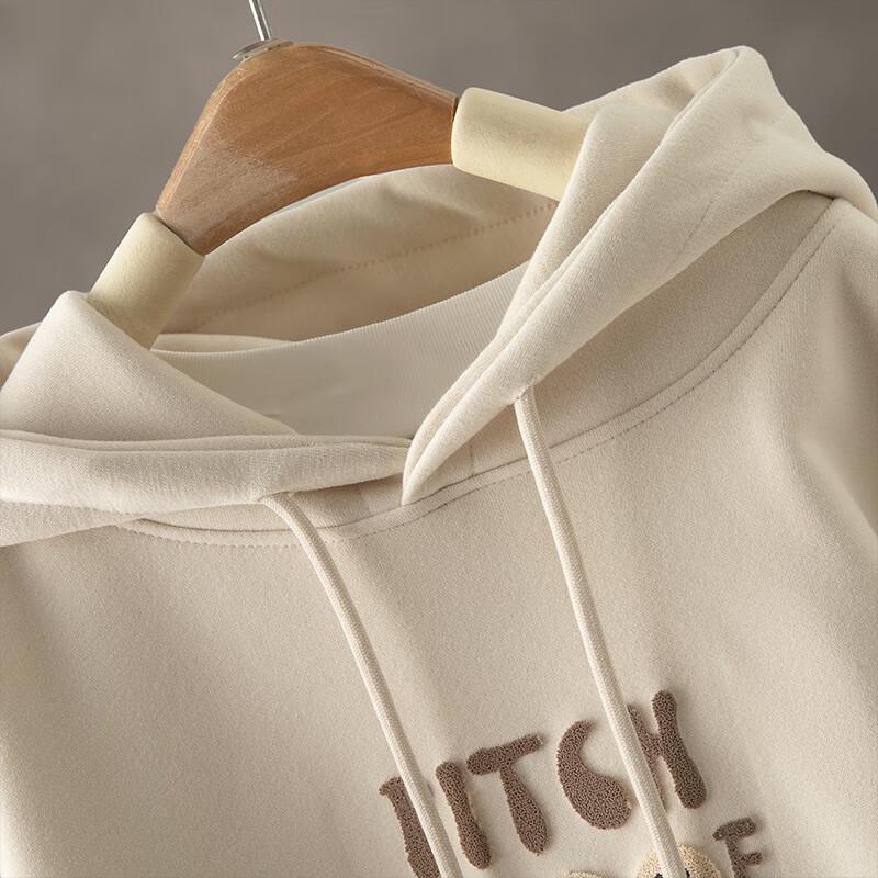 Women's Academy Style Loose Hooded Drawstring Sweatshirt