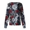 Women's Halloween Printed Casual Long-sleeved Single-breasted Work Uniform Cardigan Top
