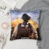 Game P-PUBG B-BATTLEGROUNDS Pillow Case Square Double-Sided Printing Short Plush Sofa Cushion Cover Bedroom Bedside Pillow