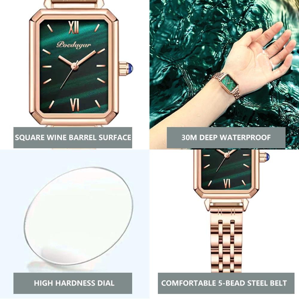 Fashion Female Watches Quartz Movement High Quality Waterproof Lady Watch Stainless Steel Mesh Rose Gold Watch for Girl
