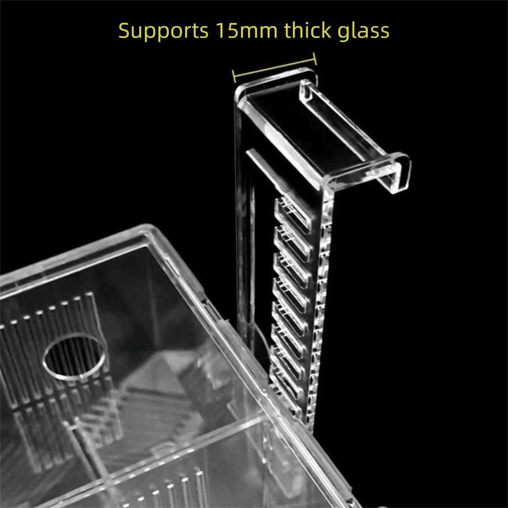Highly Transparent Fish Breeding Box Double Layer Acrylic Aquarium Isolation Box Suspension Peacock Fish Breeding Box Feeding