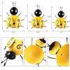 4pcs American Wrought Iron Metal Bee Decoration, Pastoral Bee Wall Decoration, Wall Hanging Wall Decoration