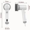 Electric Cleaning Brush Housework Kitchen Dishwashing Brush Bathtub Tile Professional Cleaning Brush USB Charging Waterproof